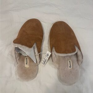 Madewell Ezra slipper. Size 9. Brown suede. NWT.